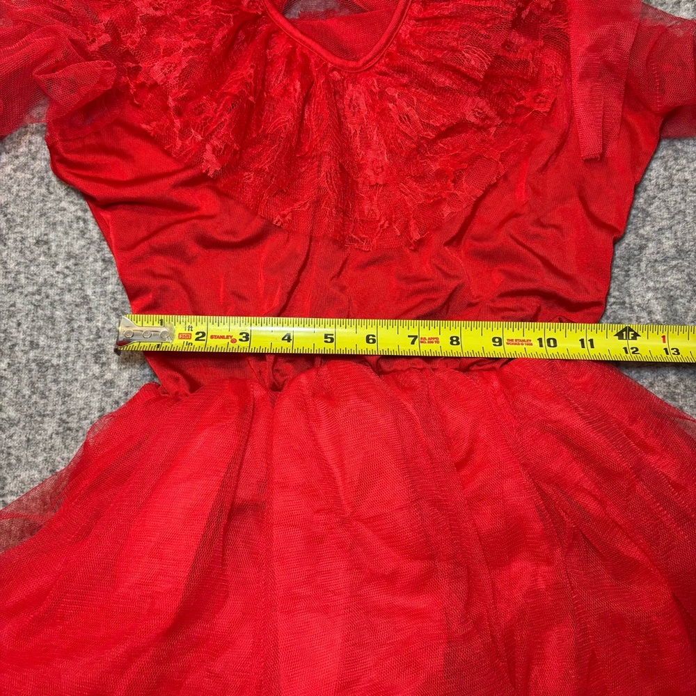 Lydia Deetz Beetlejuice Red Wedding Dress Costume Women’s M Cosplay Set - Picture 14 of 14